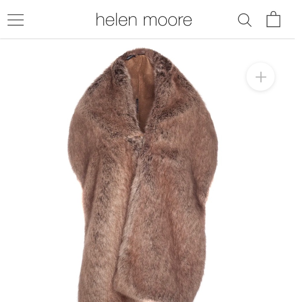 Luxury Faux Fur Stole Truffle Brown
